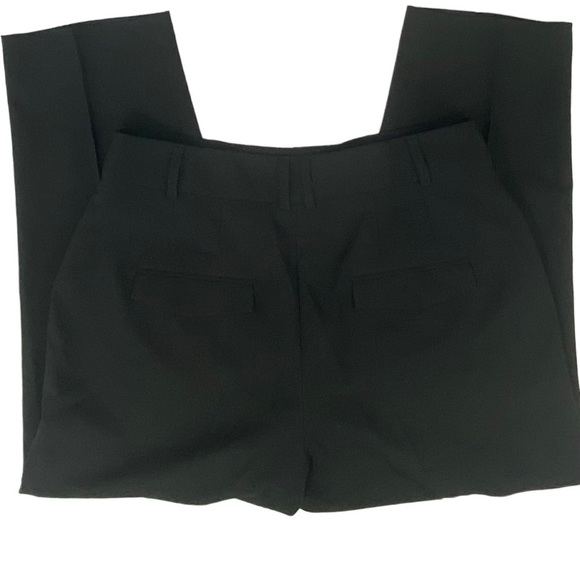 Asos Design Women’s Black Cropped High-Rise Pants, Front Seam, EUC, Size 14 - Picture 6 of 14
